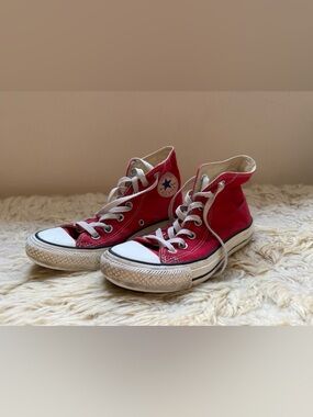 Converse Red High Top Sneakers